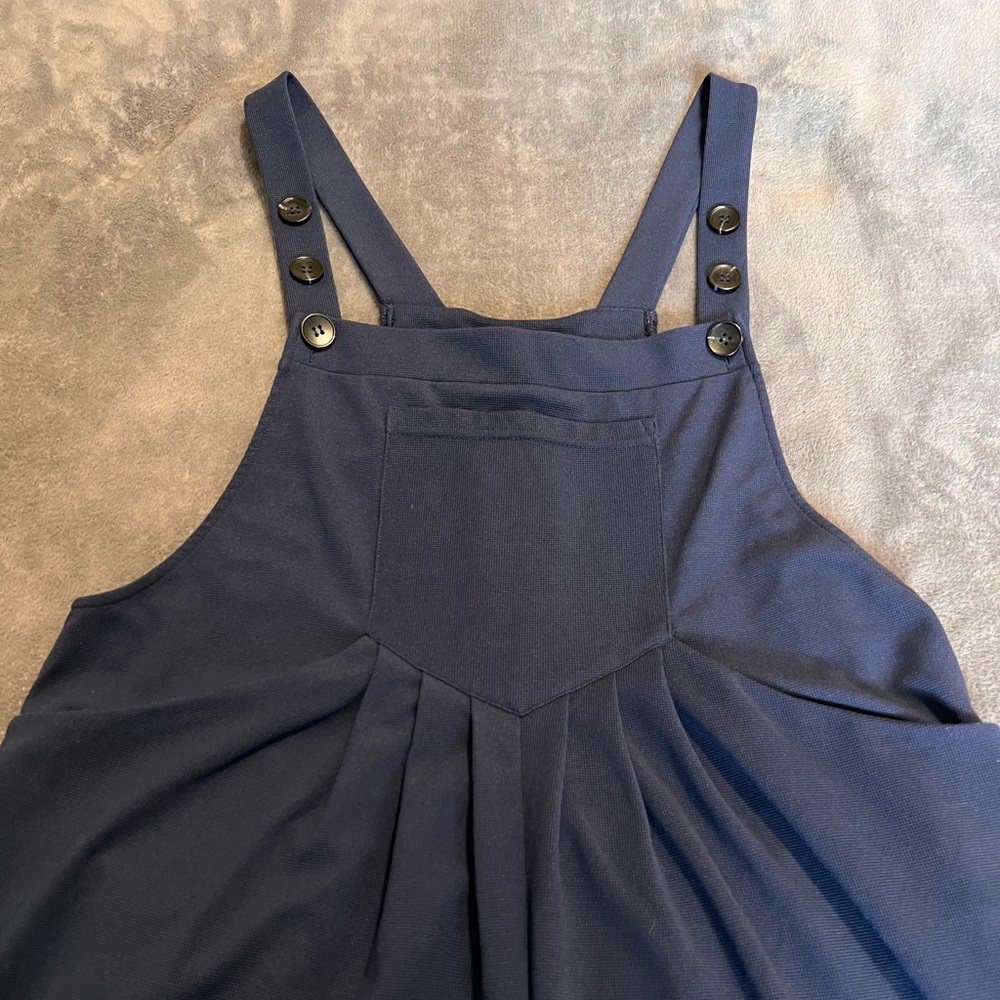 Halara Navy Blue Buttoned overalls